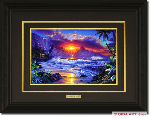 真作 ラッセン（Lassen） 【エスケープ】 手彩色ラッセングラフ 直筆