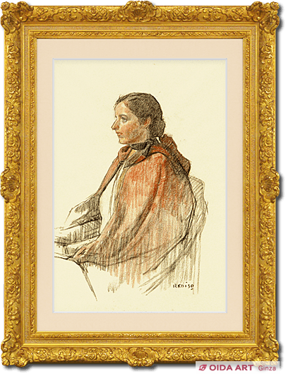 小磯良平 婦人像 | 絵画など美術品の販売と買取 | 東京・銀座 おいだ美術