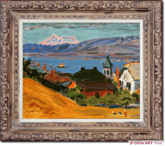 田辺 三重松 パステル画 箱館郊外 絵画 ハワイの街 2025年最新】田辺