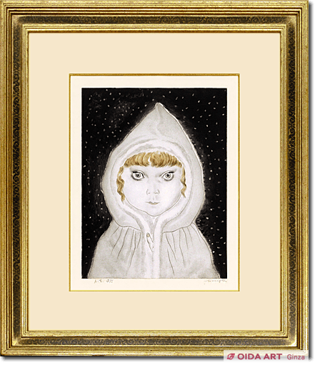 藤田嗣治 雪ん子 | 絵画など美術品の販売と買取 | 東京・銀座 おいだ美術