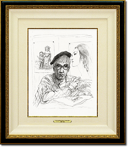 伊藤和生 藤田嗣治作「アトリエの自画像Ⅱ」白黒写真から油彩画にて