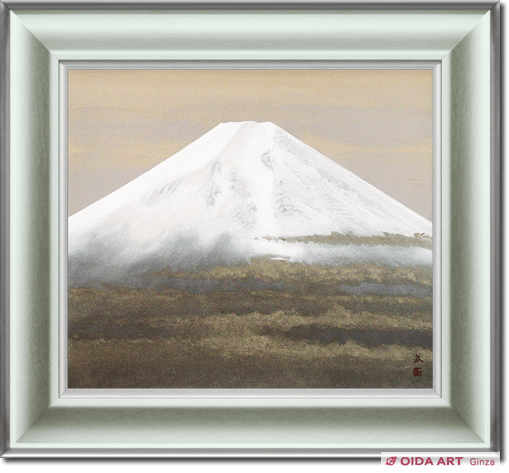 石田武日本画「富士」