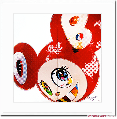 村上隆 And Then 3000 Red | 絵画など美術品の販売と買取 | 東京・銀座