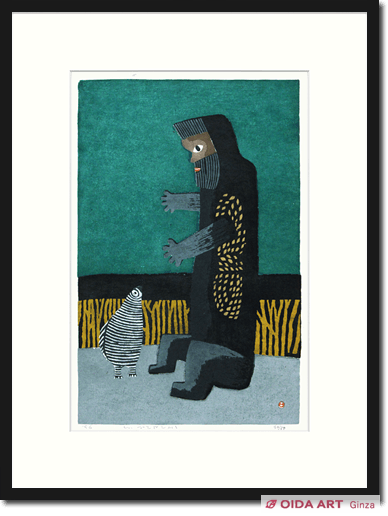 畦地梅太郎 山男（四） | 絵画など美術品の販売と買取 | 東京・銀座