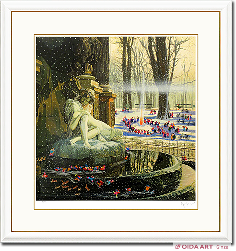 ヒロヤマガタ そり遊び 絵画 アート 古代 希少 ヒロヤマガタ そり遊び