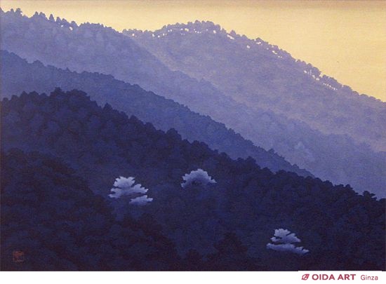 3-1358 東山魁夷 新復刻画『春の曙』 東山魁夷「春の曙(新復刻画