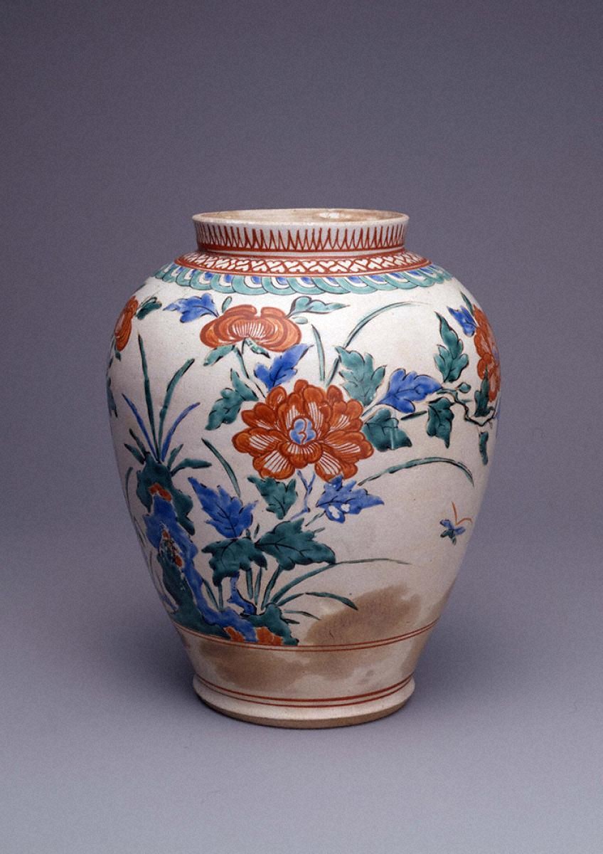 宋赤絵牡丹文壺。 【公式通販】
