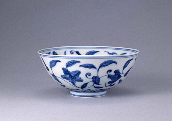 中國古陶磁器 清朝 青花椀 中国 磁州窯 青花 5.5寸碗 ｜ みんげい