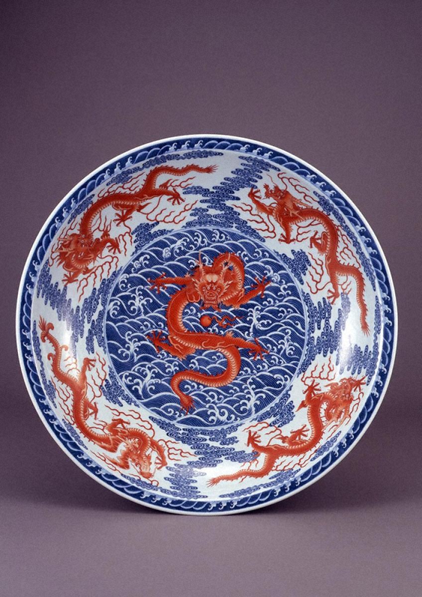 なます皿 4枚 源江製 竜 色絵付 金彩 花 豪華 蛇の目 江戸か なます皿