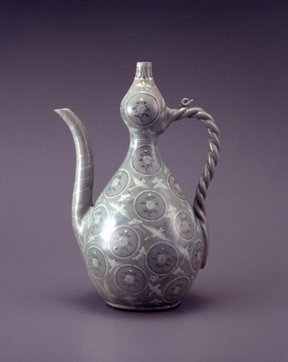 元代 出土品（広東）『丸形水盂』 古陶磁器 硯滴 水中丞 水丞 文房具