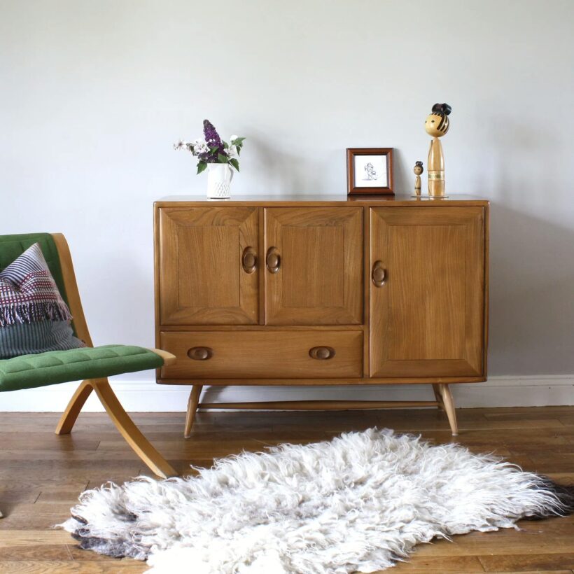 Stunning Midcentury Ercol Windsor Model 467 Sideboard - Original