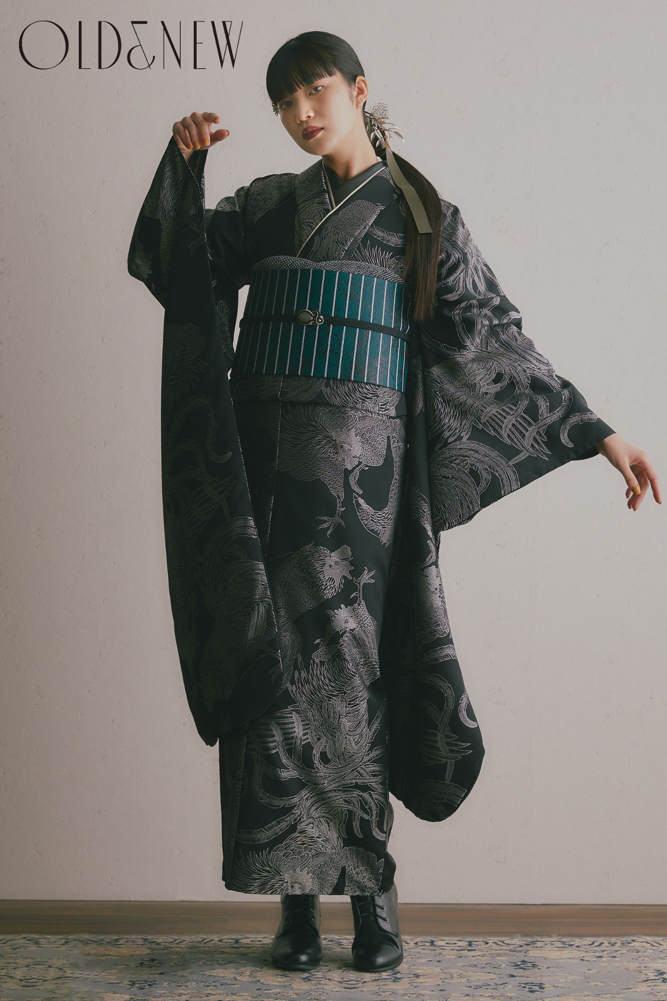 難あり□赤系無地振袖□単品 丈157cm 正絹 前撮り成人式