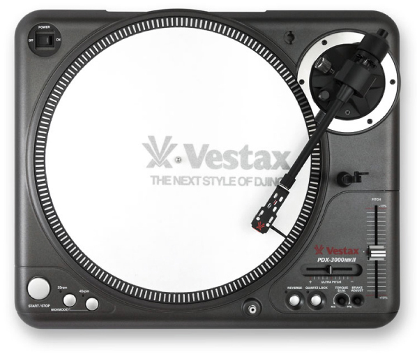 Vestax PDX-2000MKII ターンテーブル 針、コード、マット付き Vestax