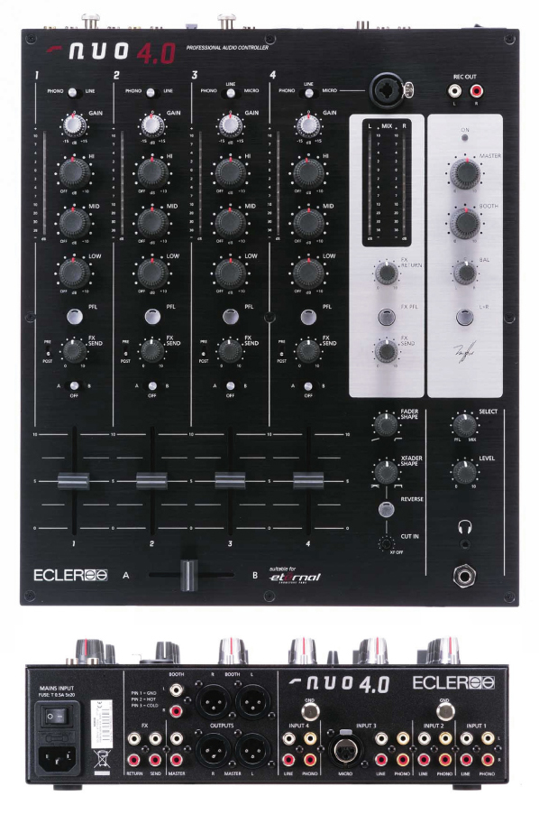 ECLER nuo3 DJミキサー 【ジャンク扱い】 ジャンク ECLER NUO3 DJ