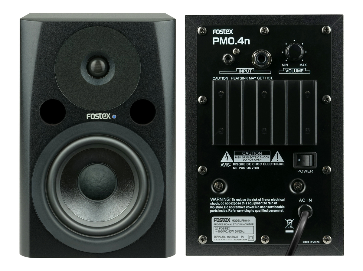 Fostex PM0.4n モニタースピーカー ペア ブラック FOSTEX PM0.4