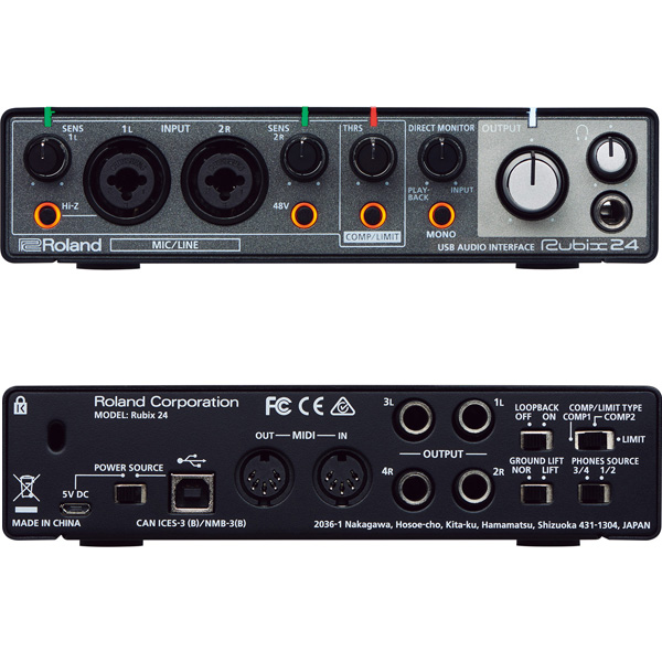 Rolandから高品質なオーディオインターフェイス「Rubix24」が誕生