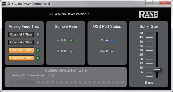 RANE SL4 DJインターフェース 本体とケース付き RANE SL4 DJ