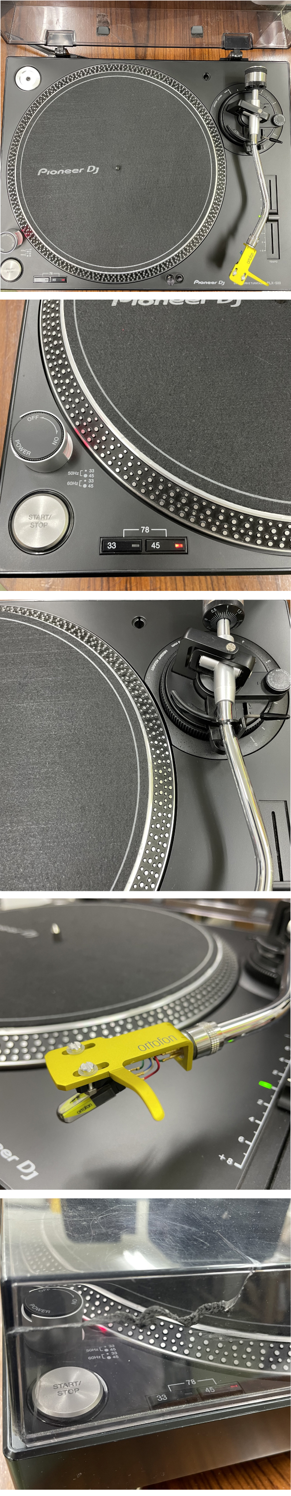 中古品】Pioneer DJ/ターンテーブル/PLX-500（ブラック） -DJ機材