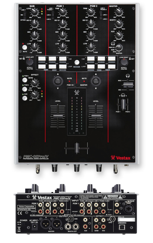 専用 Vestax pmc05 TRIXトリックス DJミキサー 通電確認⭕️ 専用