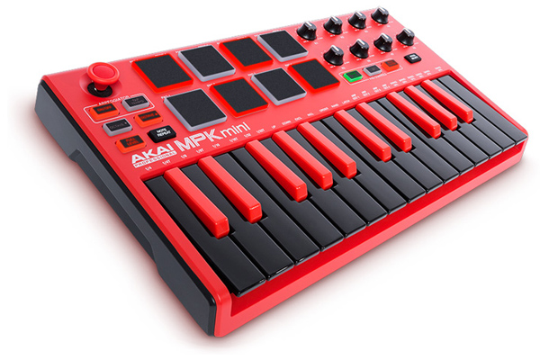 AKAIのMIDIコントローラーMPK mini MK2 REDのご紹介。