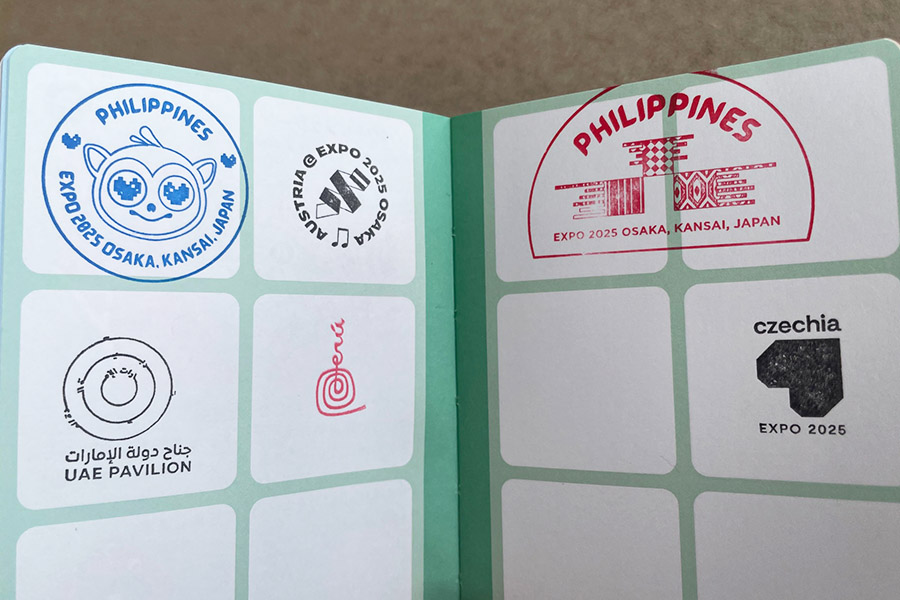 ふ*あ様 万博 公式スタンプ スタンプ帳 130個以上捺印】万博会場