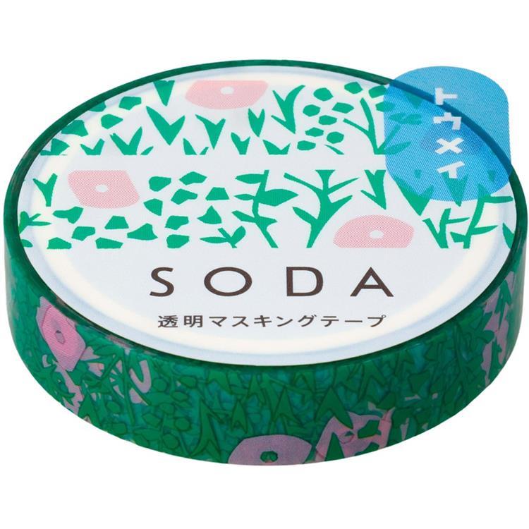 透明マスキングテープ SODA（ソーダ）10mm幅 プランツ(プランツ