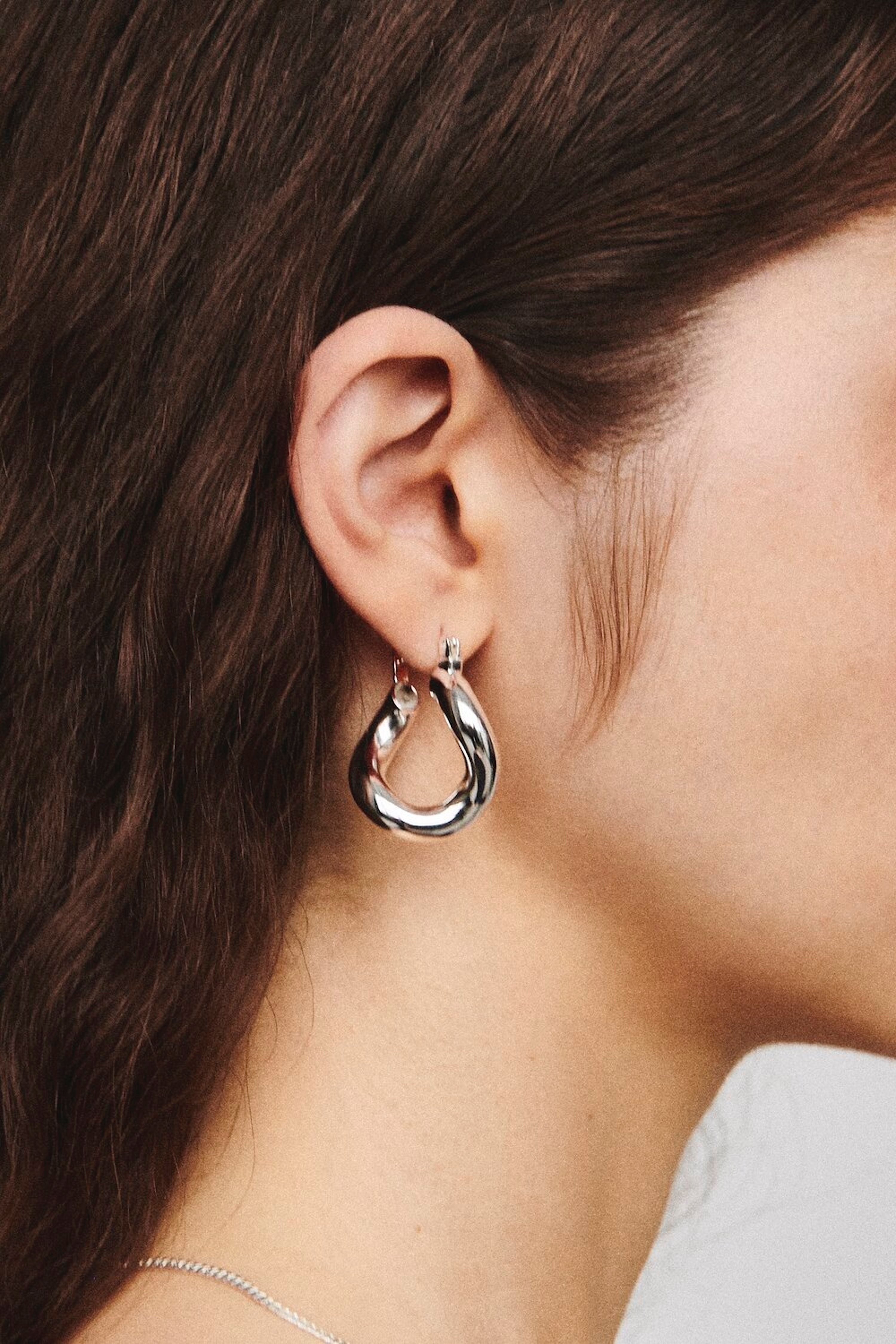 Silver Mini Anima Earrings – lauralombardi
