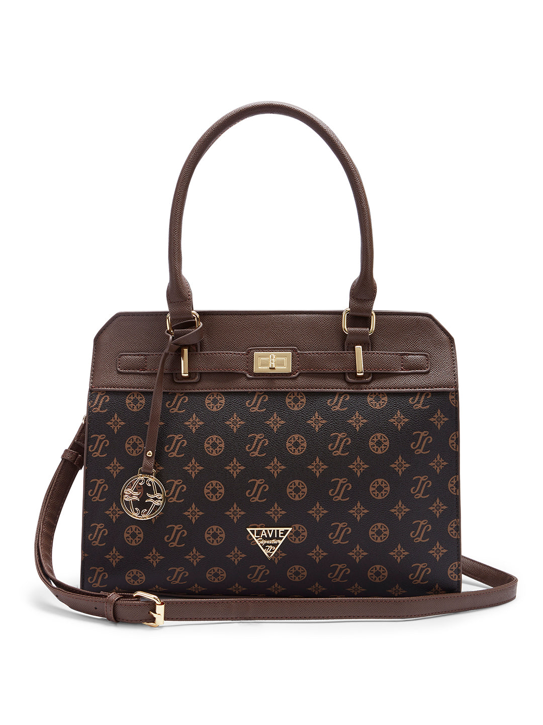 Lavie Signature Manhattan Medium Choco Womens Satchel – Lavie World