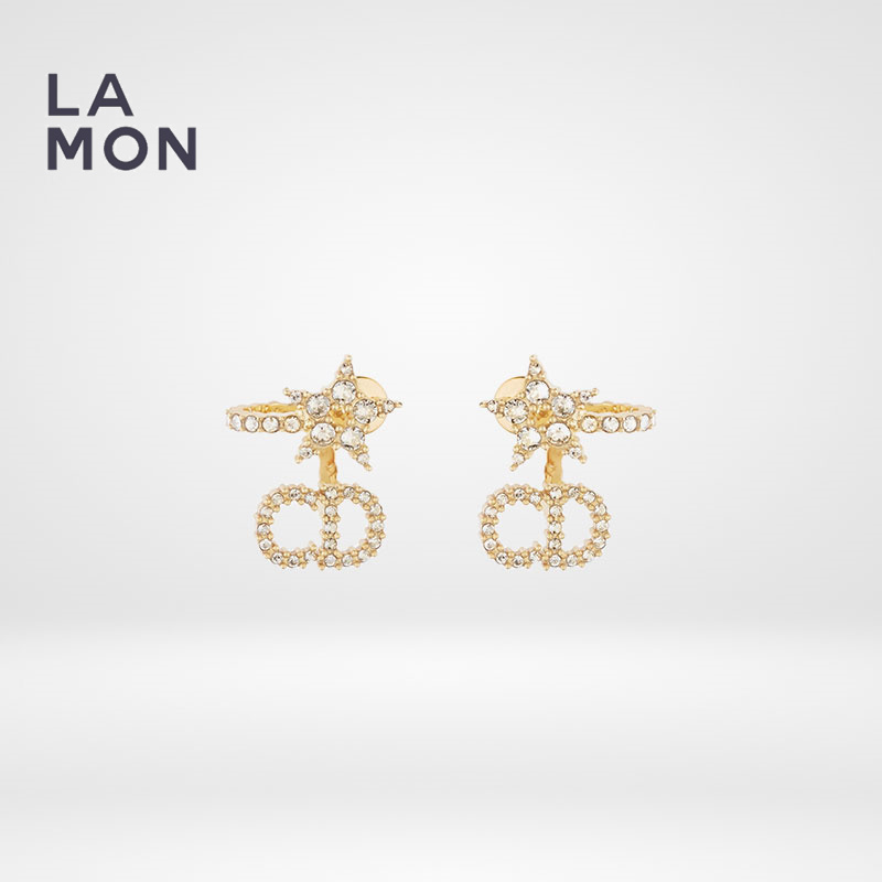 ディオール ピアス DIOR CLAIR D LUNE EARRING メタル クリスタル CD