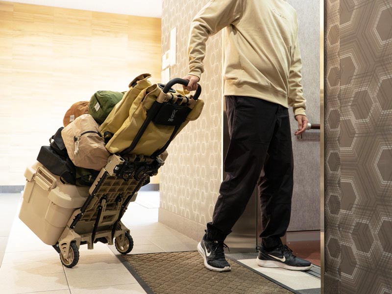 マンションキャンパーに朗報！DODから畳めるスマート台車