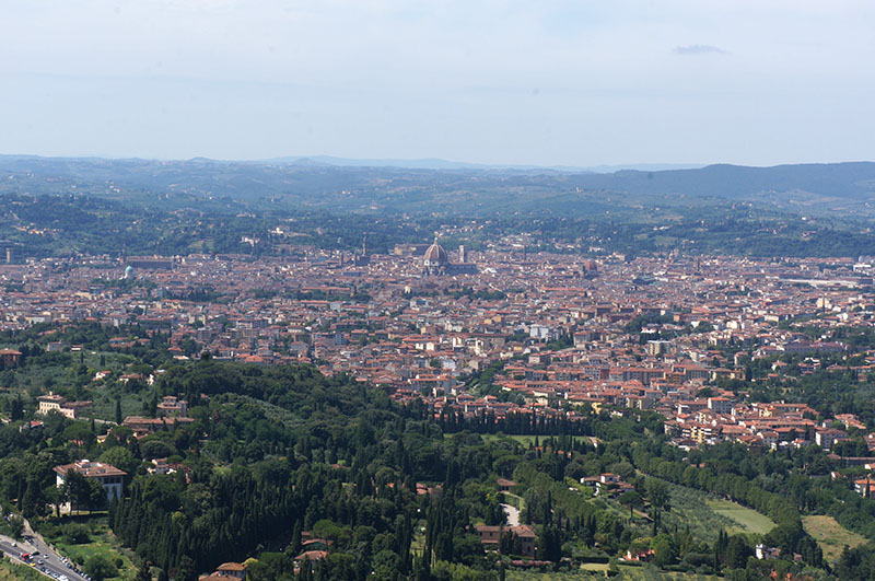 フィエゾレにて（フィレンツエ郊外）