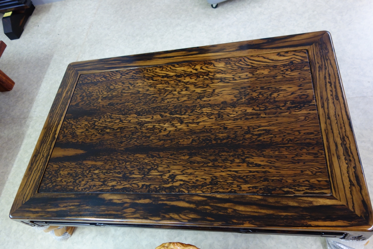 黒柿 襖 襖取手 時代家具 アンティーク家具 銘木 飾棚 2客 黒柿 襖 襖