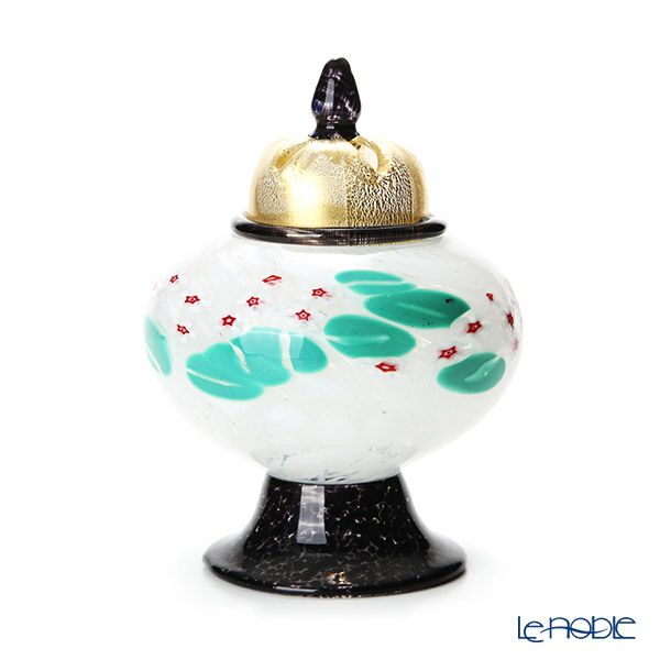 津軽びいどろ 花器（新緑）大川薫工房 津軽びいどろ 花器（新緑）大川