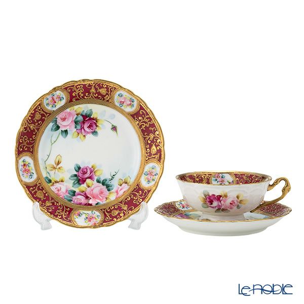 専用】オールドノリタケ 薔薇紋 ビード盛り シュガーボウル クリーマー