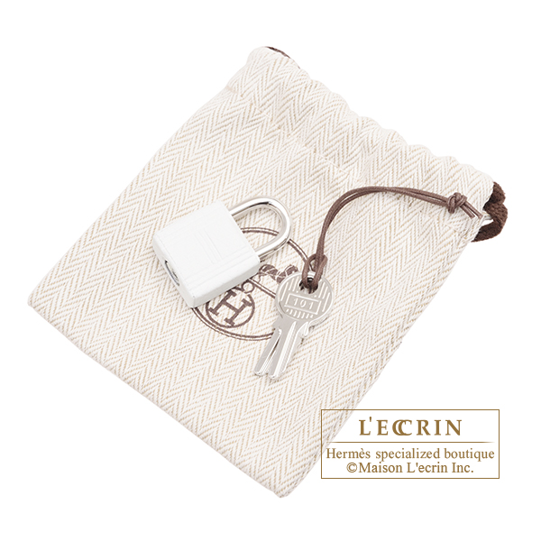 Hermes Picotin Lock Eclat bag 18/PM New white/ Vert fizz Clemence