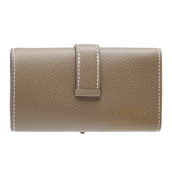 ほぼ未使用 エルメス エチュイクレ4 キーケース エプソン イエロー □M