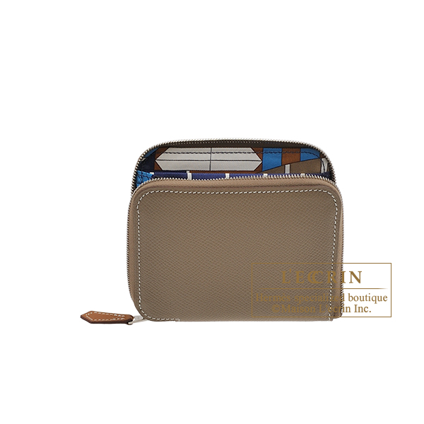 エルメス アザップ シルクイン コンパクト エトゥープ/ ブルーネイビー