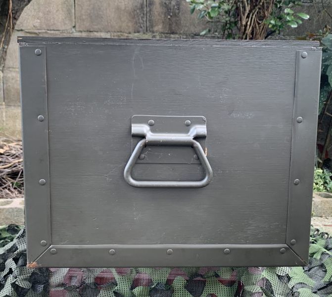 米軍 実物 US 木製 トランク 特大 送料無料 米軍 実物 US 木製