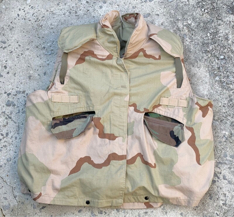 実物☆米軍本物☆ウッドランドカモ柄ボディアーマーベスト☆PASGTベスト