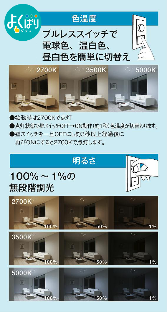 こうき様用大光電機 DDL-4809FWG✖️4台調光、光色、色温度変更可能