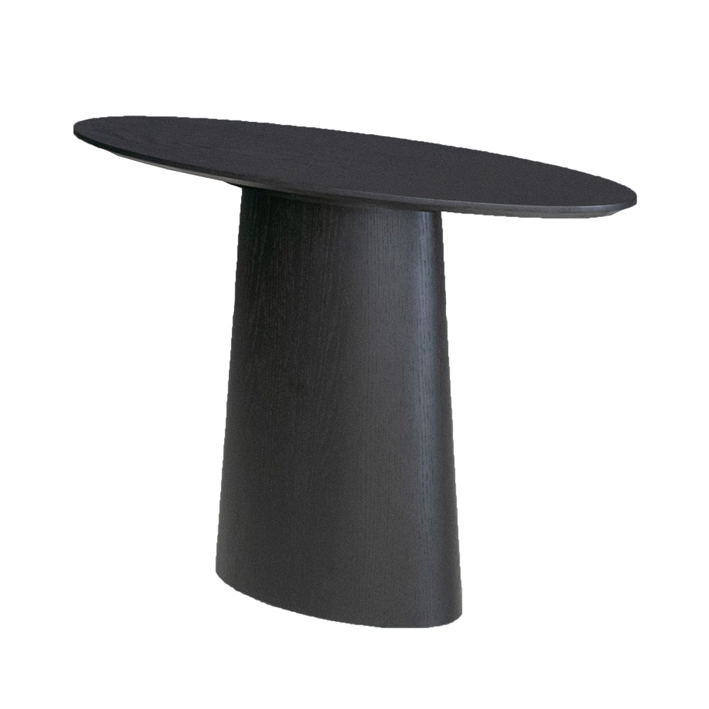 LA CASE ラカーサ 木製 オーバル型 コンソールテーブル 引き出し付き