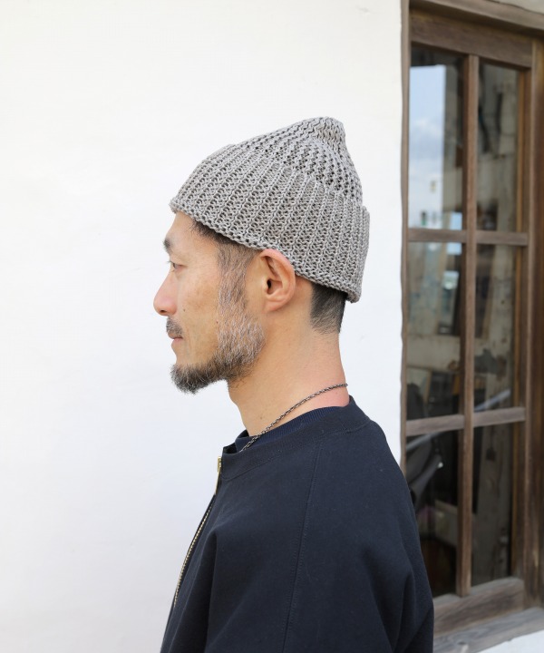 mature ha./マチュアーハ knit cap linen silk（全2色） [帽子(ニット