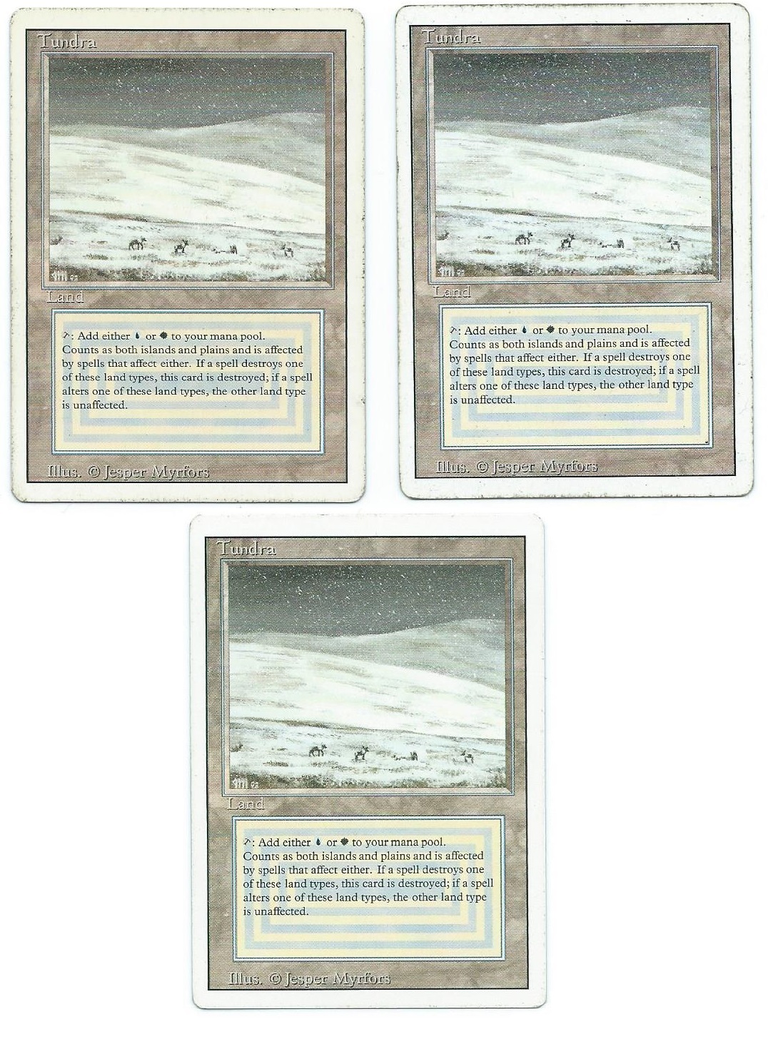 EX]Tundra 3ED EN リバイズド デュアルランド MTG EX]Tundra 3ED EN