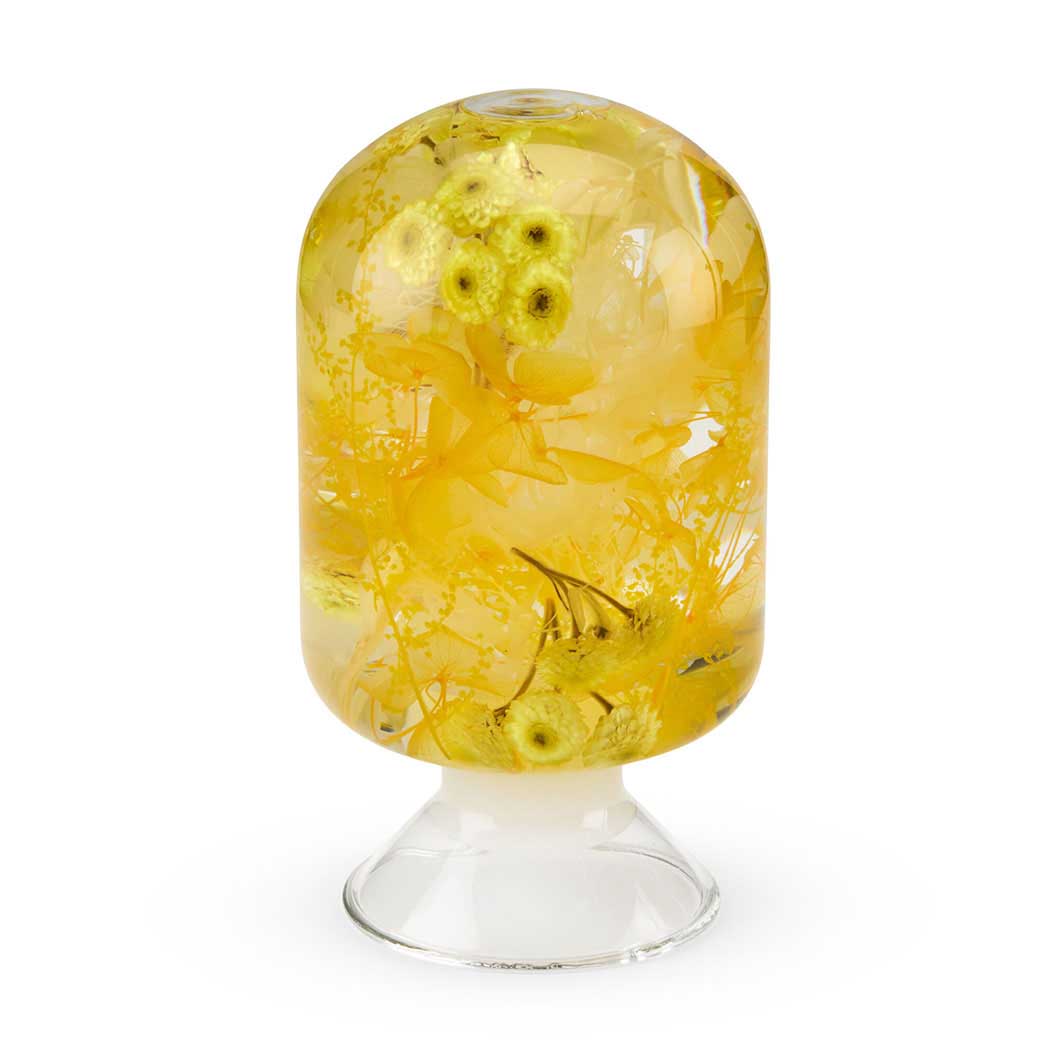 Pieces of Time フラワーオブジェ イエローイモーテル(イエロー