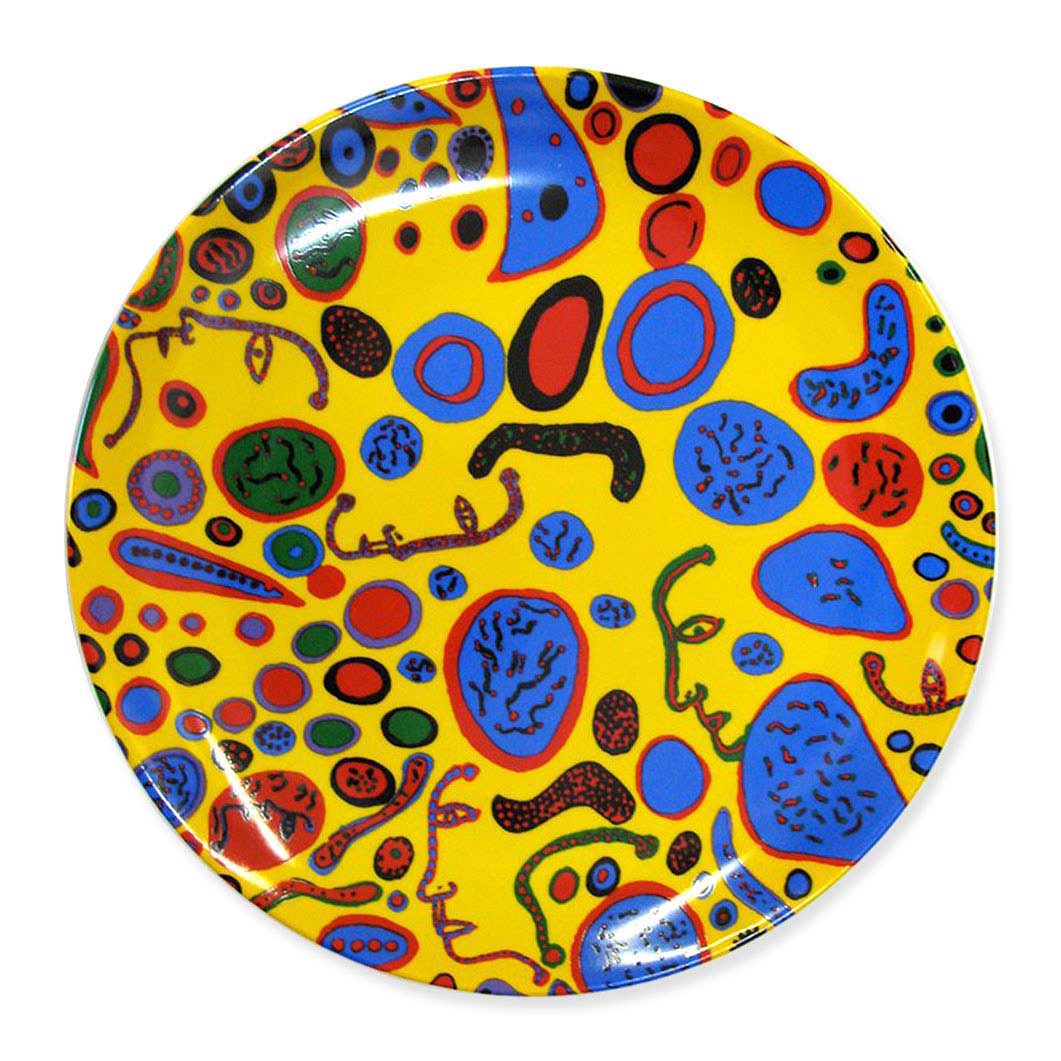 草間彌生：Love Was Infinitely Shining インテリアプレート(Love Was