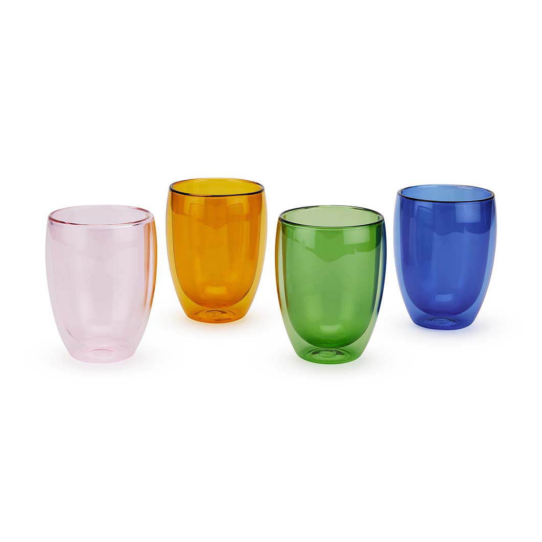 Bodum Pavina ダブルウォールグラス ミディアム 4個セット(ミディアム
