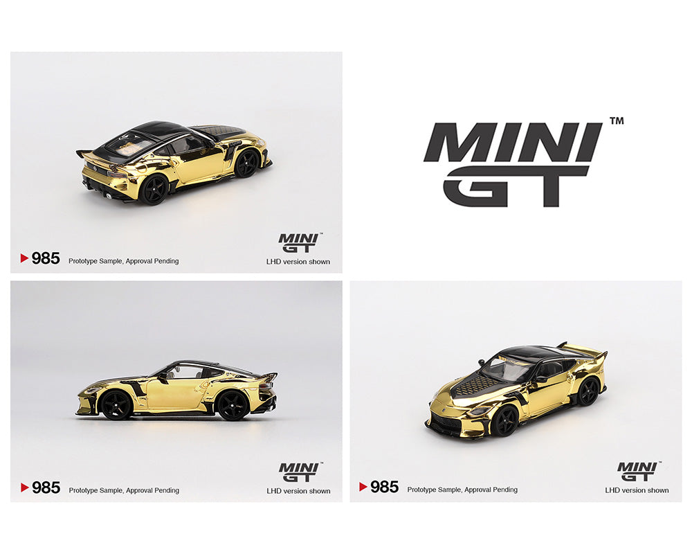 MINI GT 1:64 Nissan Z VeilSide FFZ400 in Gold Chrome – Model Cars