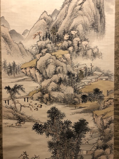 中西耕石 淡着色山水図｜古美術・掛け軸の販売・買取・鑑定-松本松栄堂