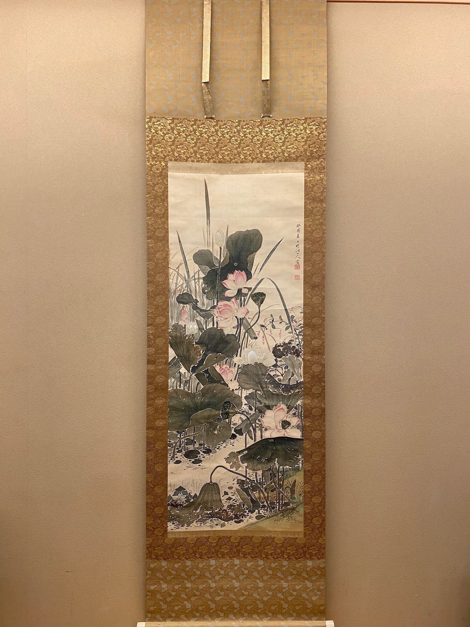 中林竹洞成昌掛け軸唐人戯図