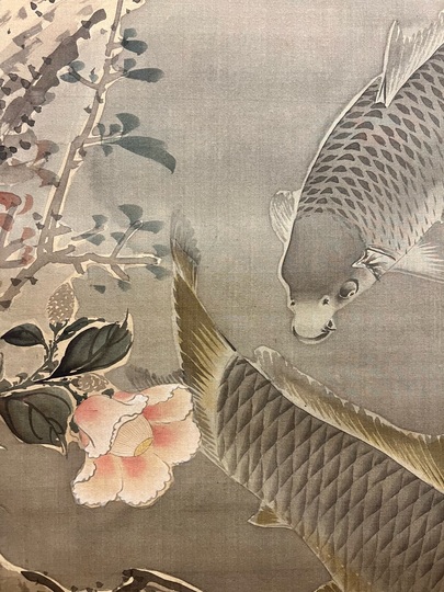 AKa3299黒田稲皐肉筆掛軸縦額鳥取県額サイズ約78cm×約59cm